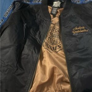 Harley-Davidson Black Bomber Jacket 2XL Like New